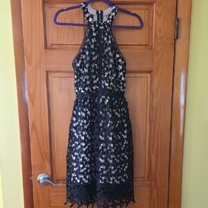 Forever 21 Black and White Halter Dress